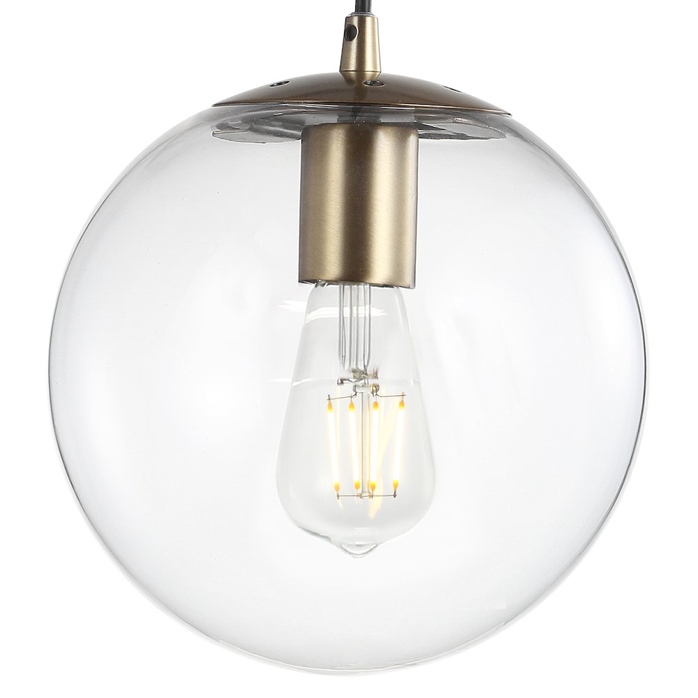 Bleecker Metal/Glass Globe Led Pendant. Picture 5