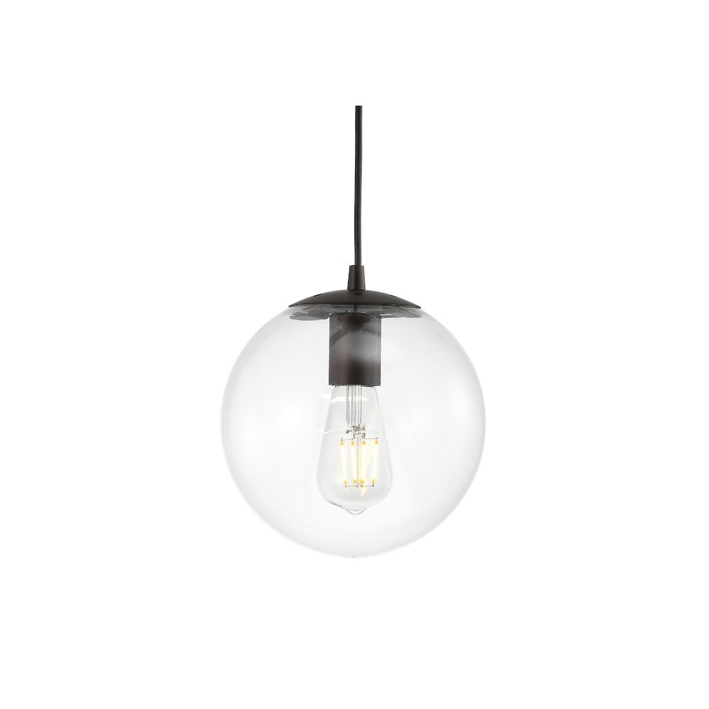 Bleecker Metal/Glass Globe Led Pendant. Picture 11