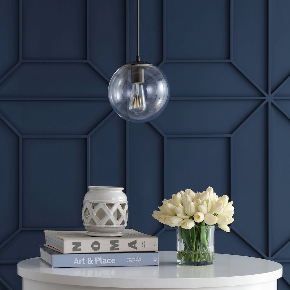 Bleecker Metal/Glass Globe Led Pendant. Picture 9