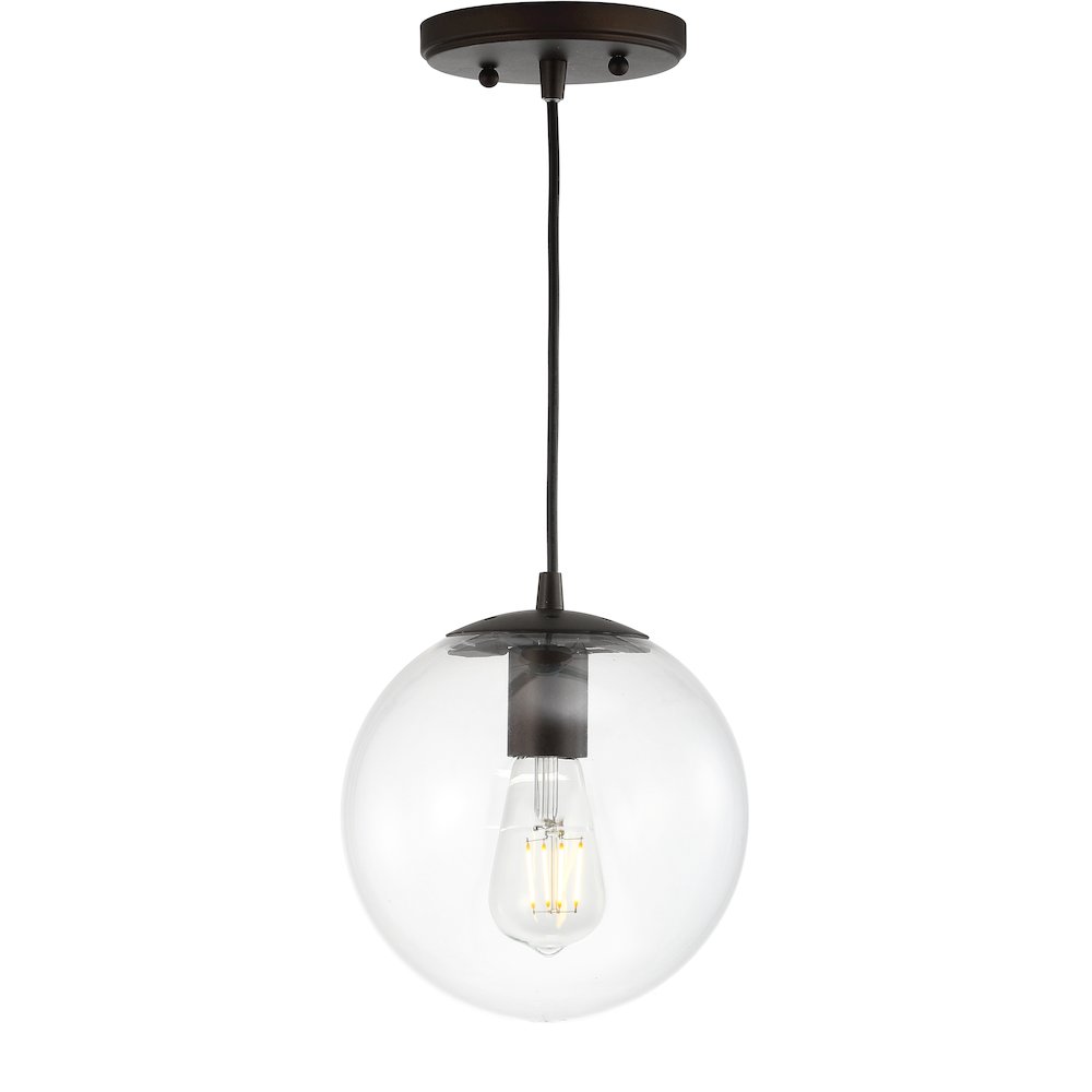 Bleecker Metal/Glass Globe Led Pendant. Picture 1