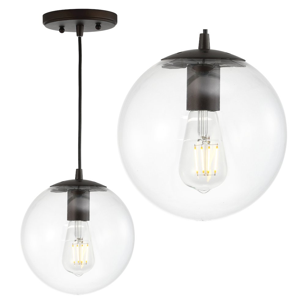 Bleecker Metal/Glass Globe Led Pendant. Picture 10
