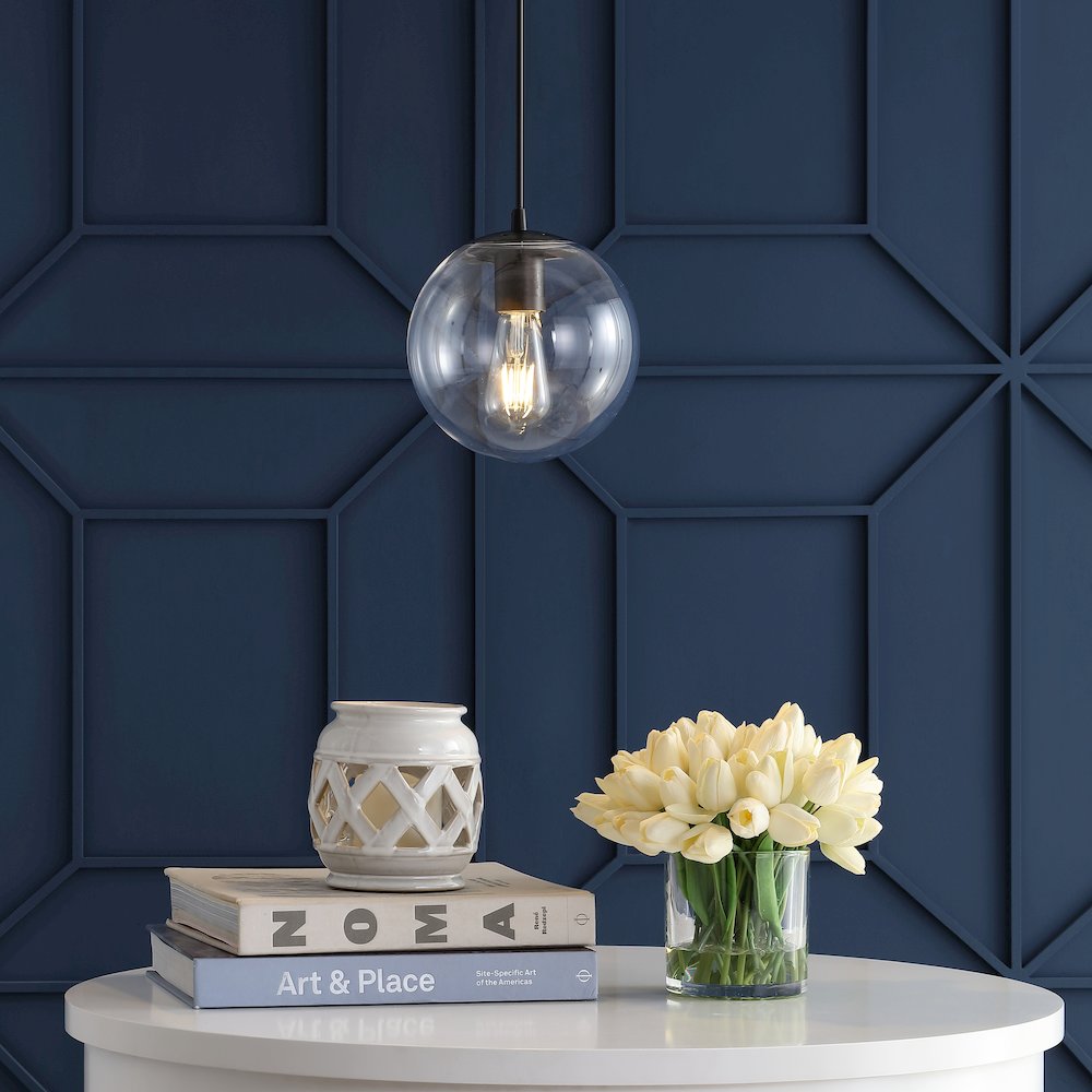 Bleecker Metal/Glass Globe Led Pendant. Picture 8