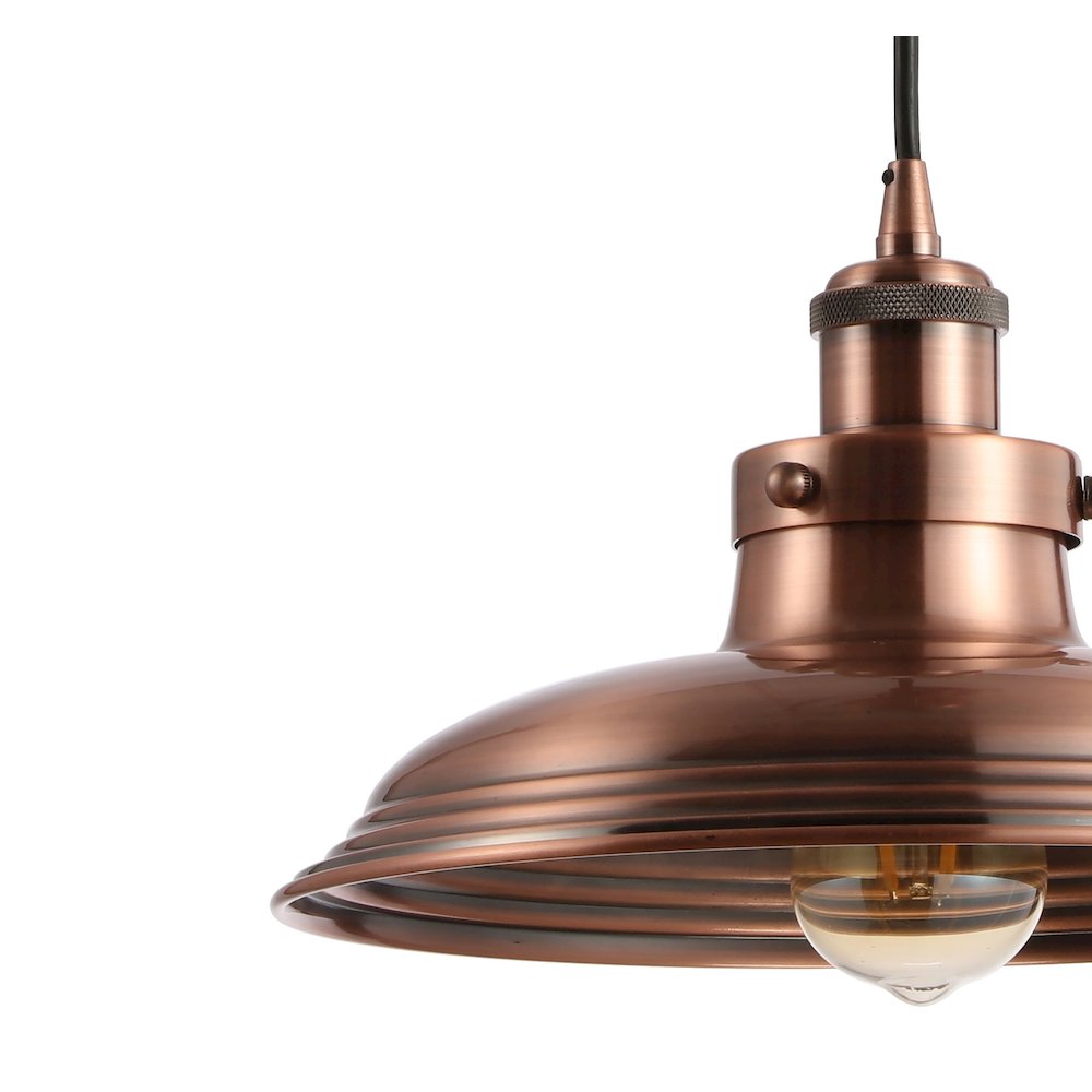 Bedford Adjustable Iron Industrial Rustic Led Pendant. Picture 3