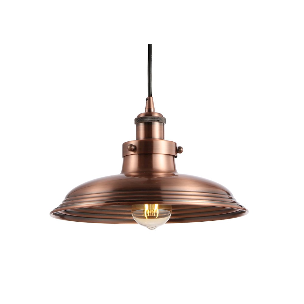 Bedford Adjustable Iron Industrial Rustic Led Pendant. Picture 10