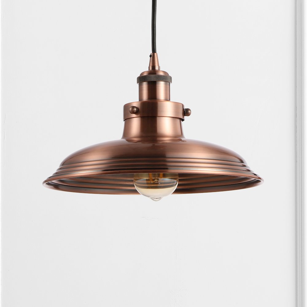 Bedford Adjustable Iron Industrial Rustic Led Pendant. Picture 6