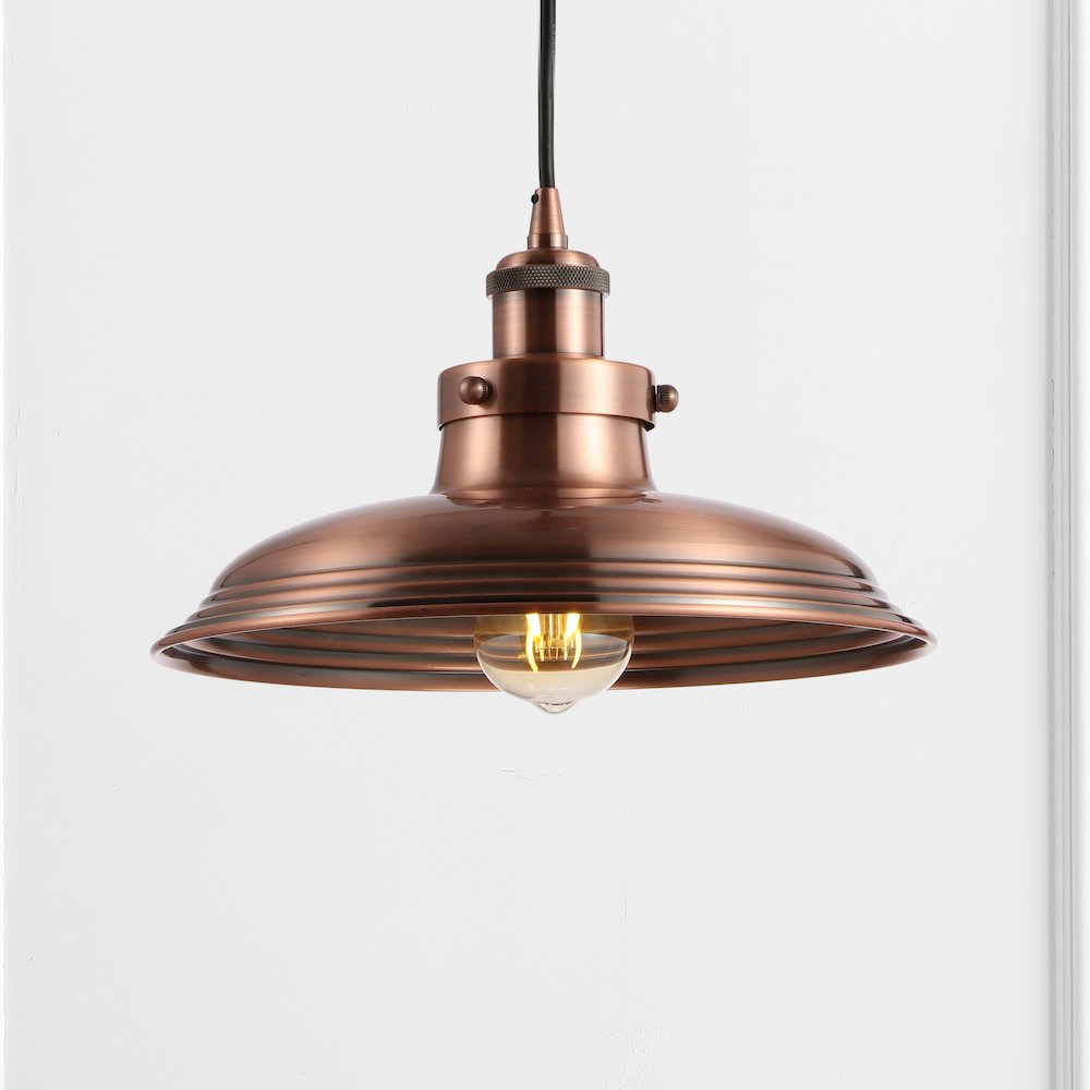 Bedford Adjustable Iron Industrial Rustic Led Pendant. Picture 5