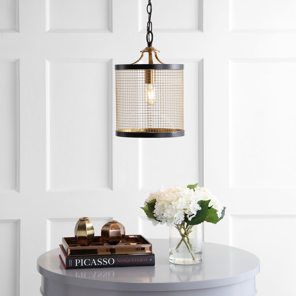 Elena Lantern Metal Led Pendant. Picture 6