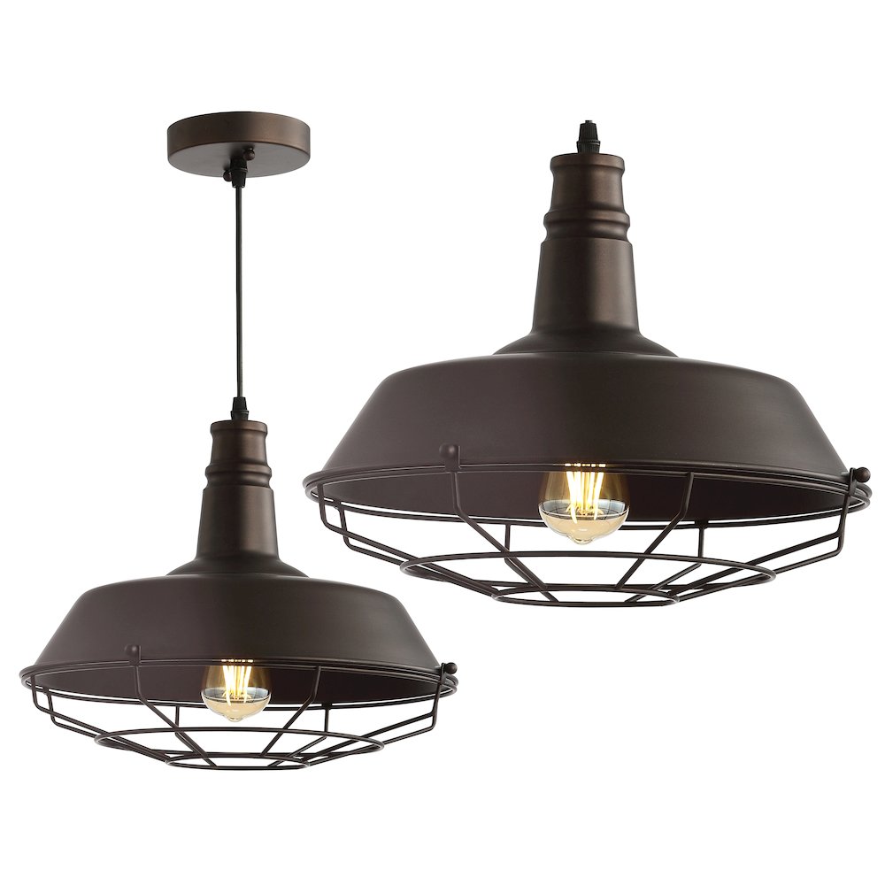 Farmhouse Adjustable Industrial Metal Led Pendant. Picture 7