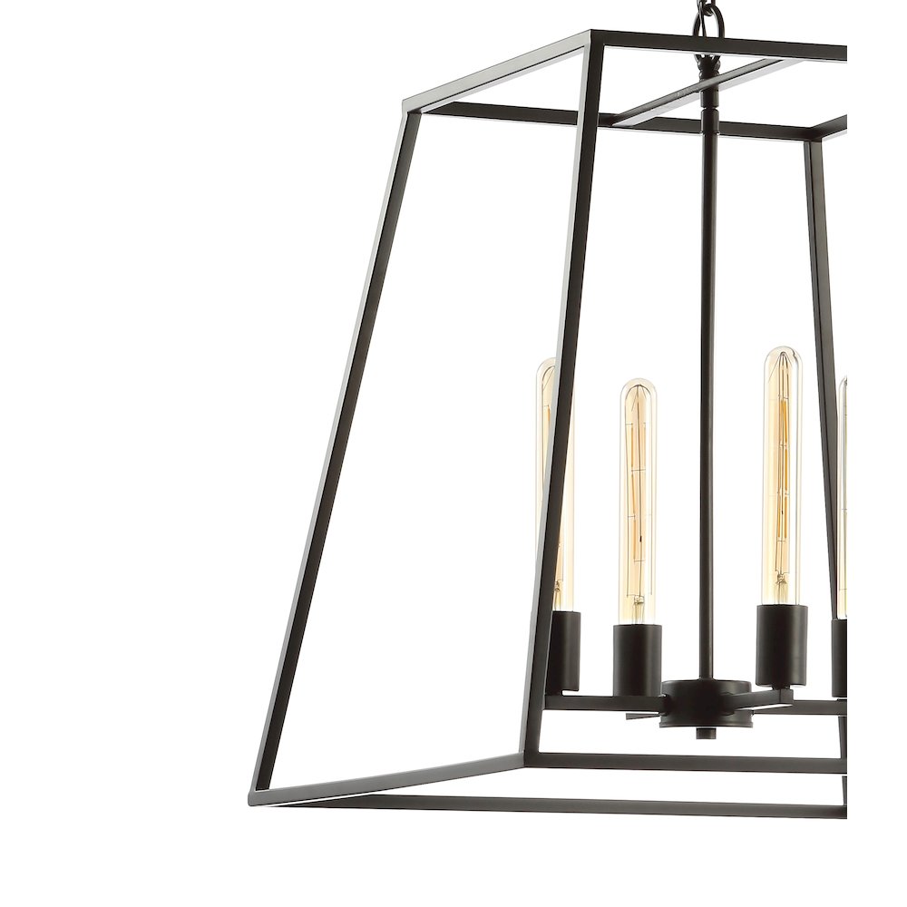 Hutson Iron Modern Angled Led Chandelier. Picture 3