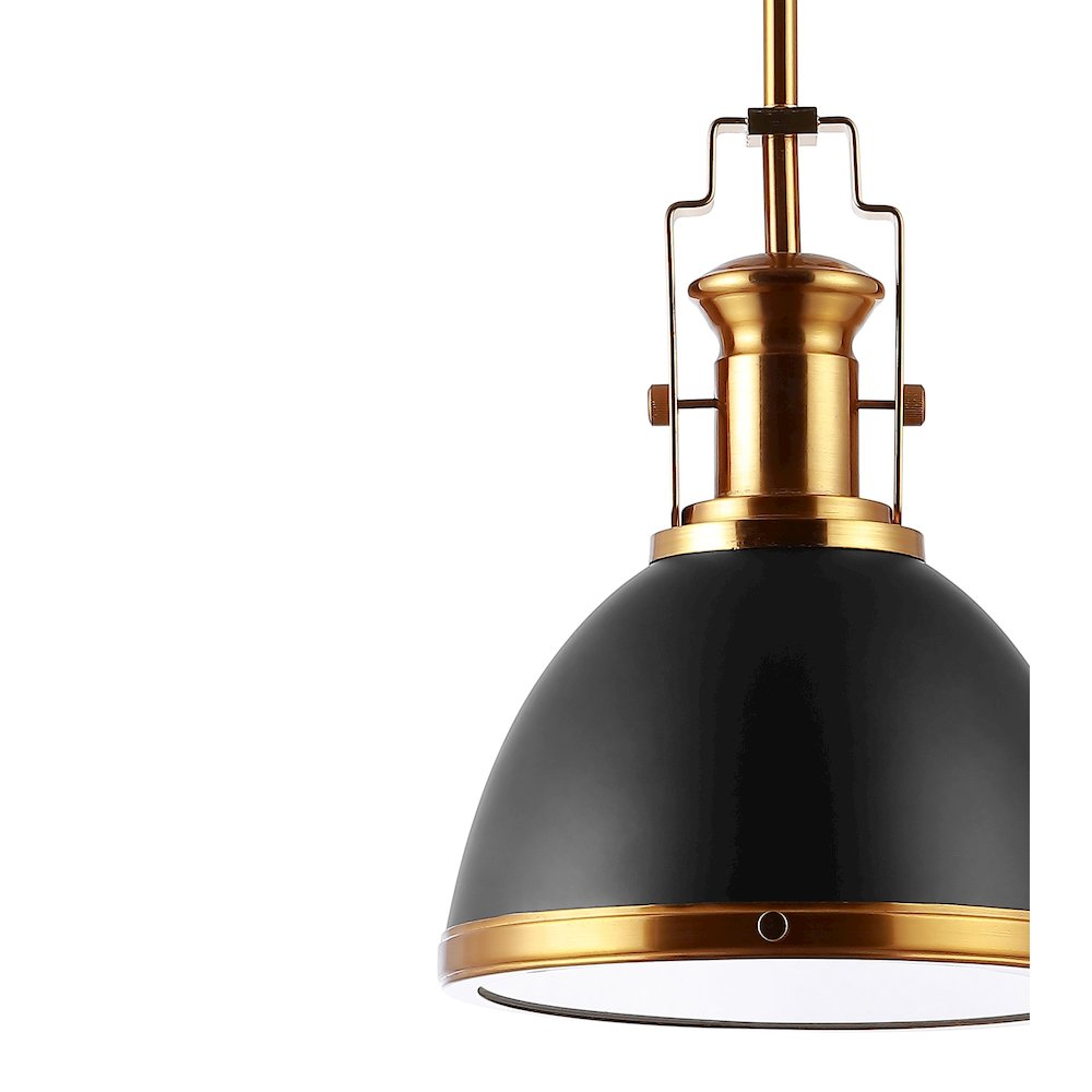 Homer Modern Industrial Iron Led Dome Pendant. Picture 3