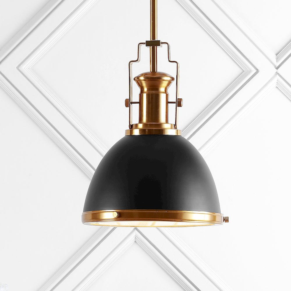 Homer Modern Industrial Iron Led Dome Pendant. Picture 11