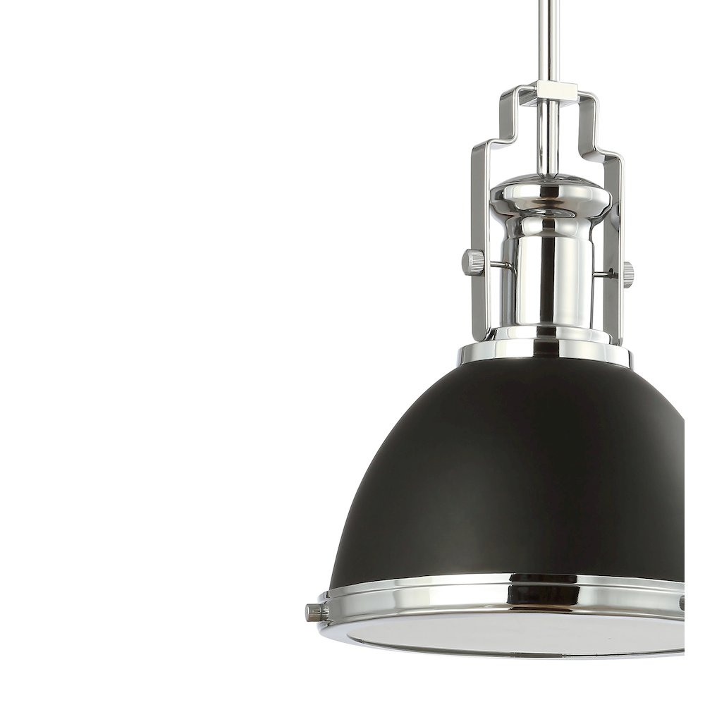 Homer Modern Industrial Iron Led Dome Pendant. Picture 3