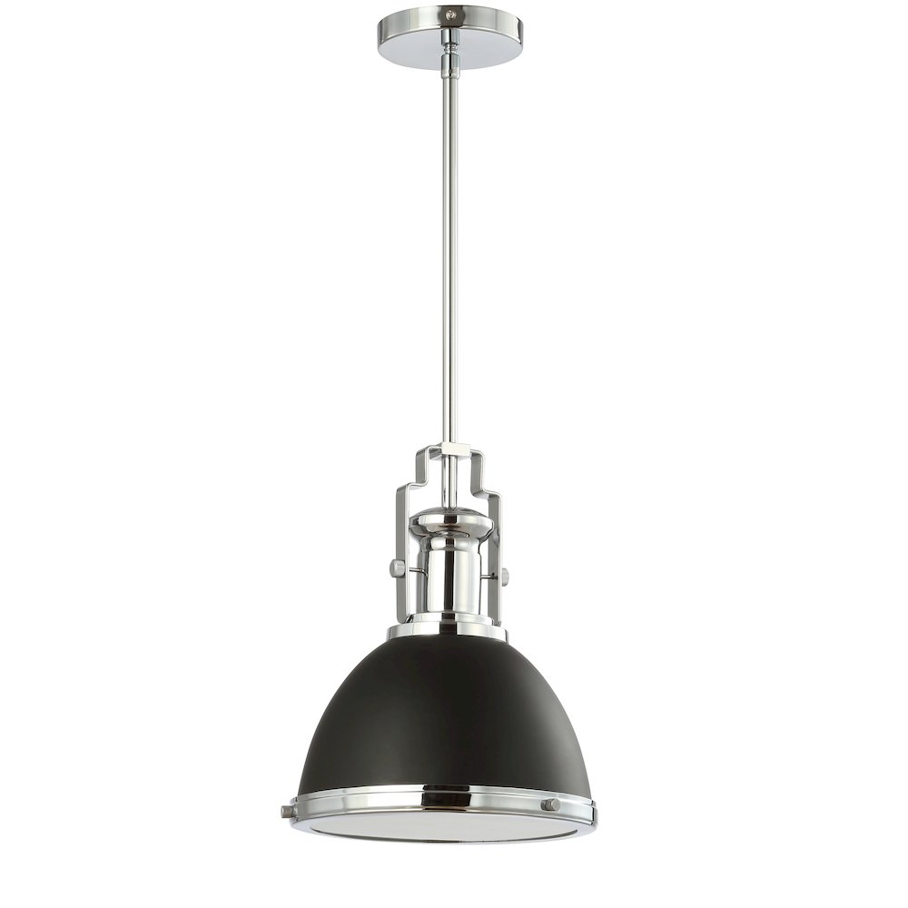 Homer Modern Industrial Iron Led Dome Pendant. Picture 2