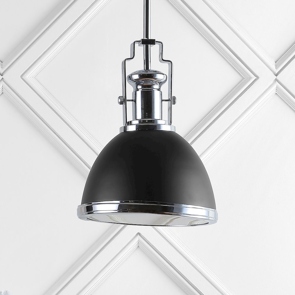 Homer Modern Industrial Iron Led Dome Pendant. Picture 6