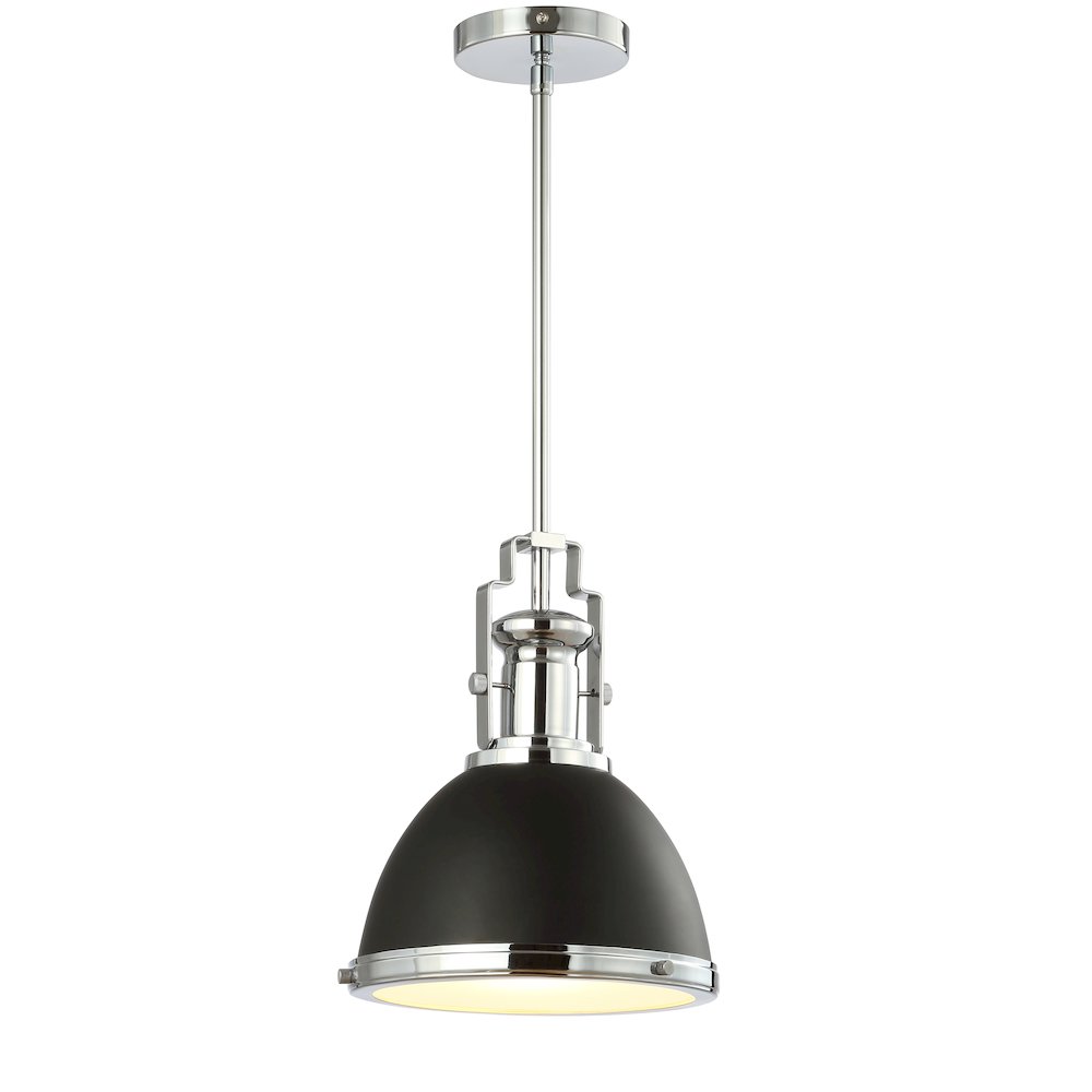 Homer Modern Industrial Iron Led Dome Pendant. Picture 1