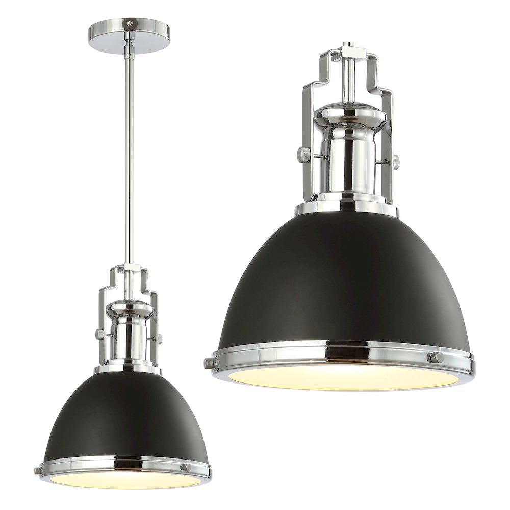 Homer Modern Industrial Iron Led Dome Pendant. Picture 9