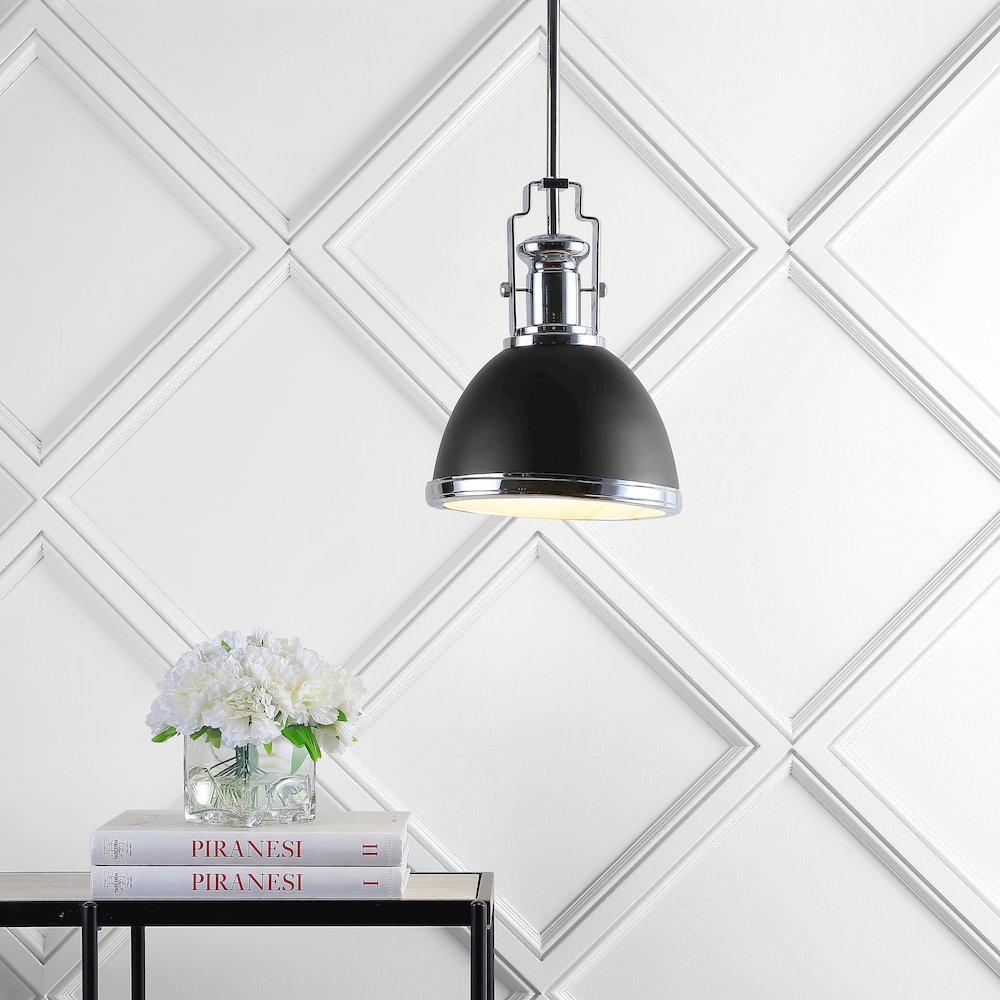 Homer Modern Industrial Iron Led Dome Pendant. Picture 7