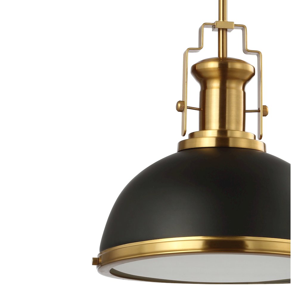 Homer Modern Industrial Iron Led Dome Pendant. Picture 3