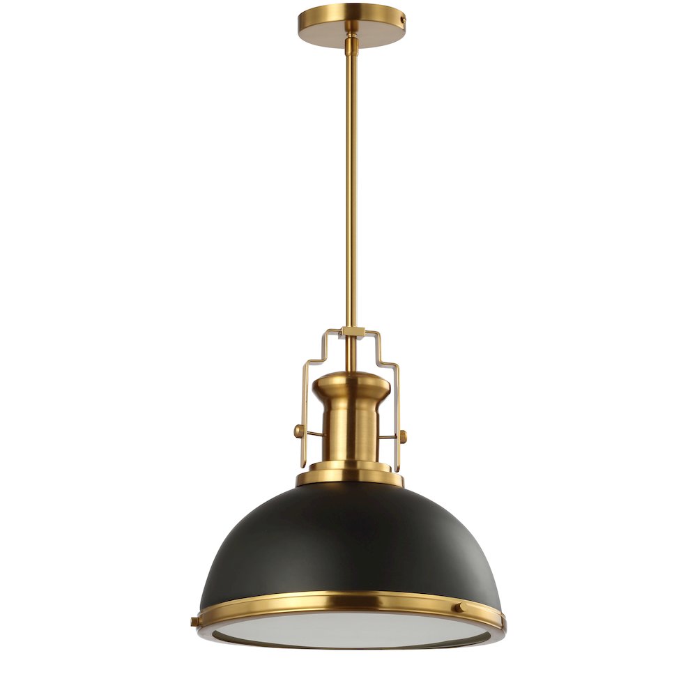 Homer Modern Industrial Iron Led Dome Pendant. Picture 2