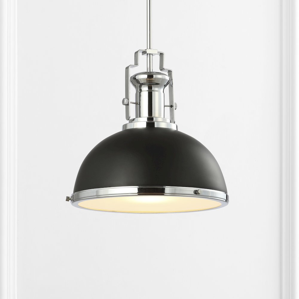 Homer Modern Industrial Iron Led Dome Pendant. Picture 11