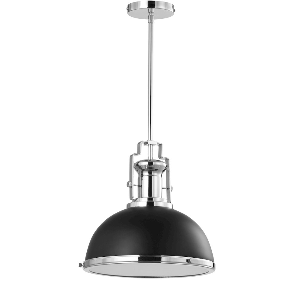 Homer Modern Industrial Iron Led Dome Pendant. Picture 2
