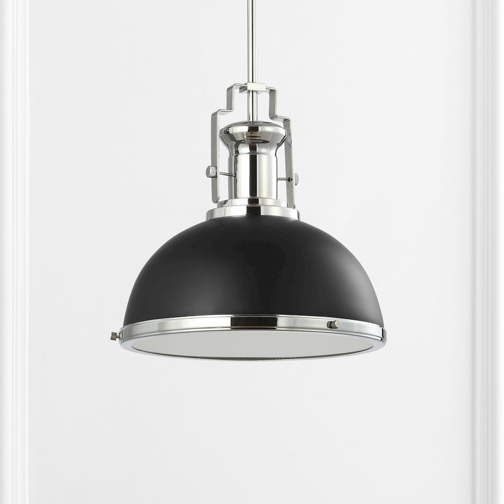 Homer Modern Industrial Iron Led Dome Pendant. Picture 6