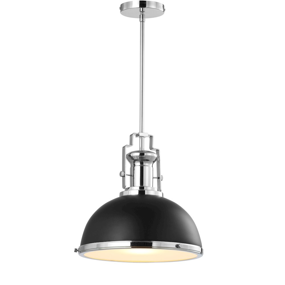 Homer Modern Industrial Iron Led Dome Pendant. Picture 1