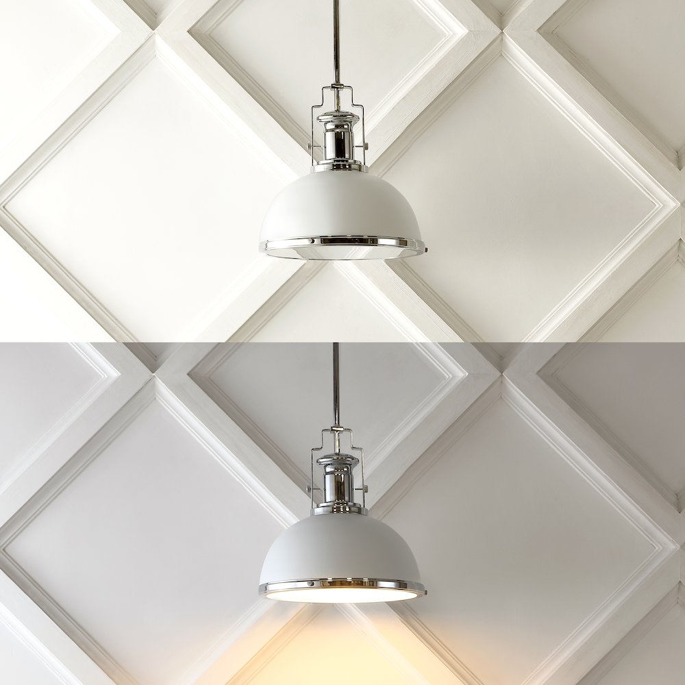 Homer Modern Industrial Iron Led Dome Pendant. Picture 9