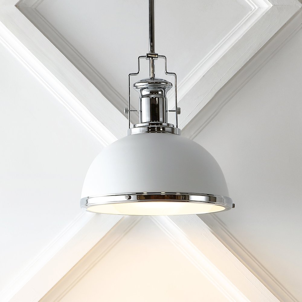 Homer Modern Industrial Iron Led Dome Pendant. Picture 6
