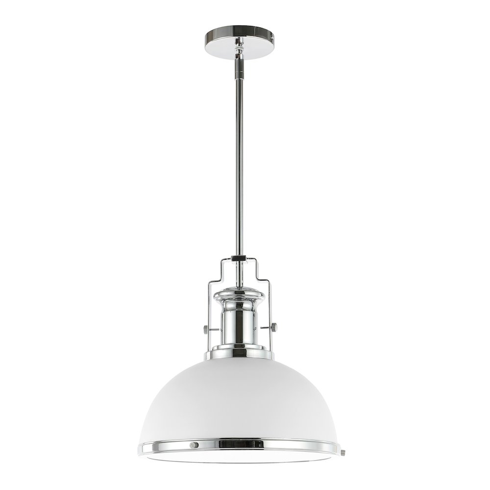 Homer Modern Industrial Iron Led Dome Pendant. Picture 1