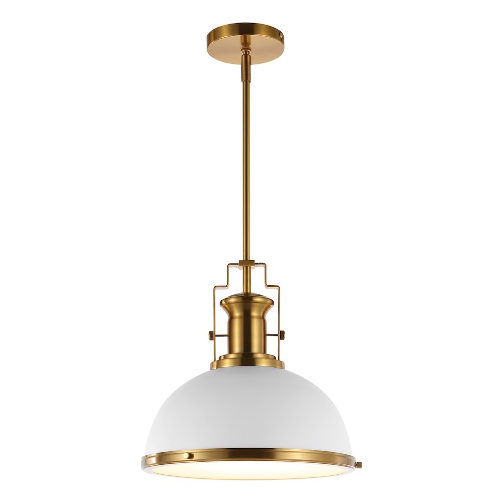 Homer Modern Industrial Iron Led Dome Pendant. Picture 5