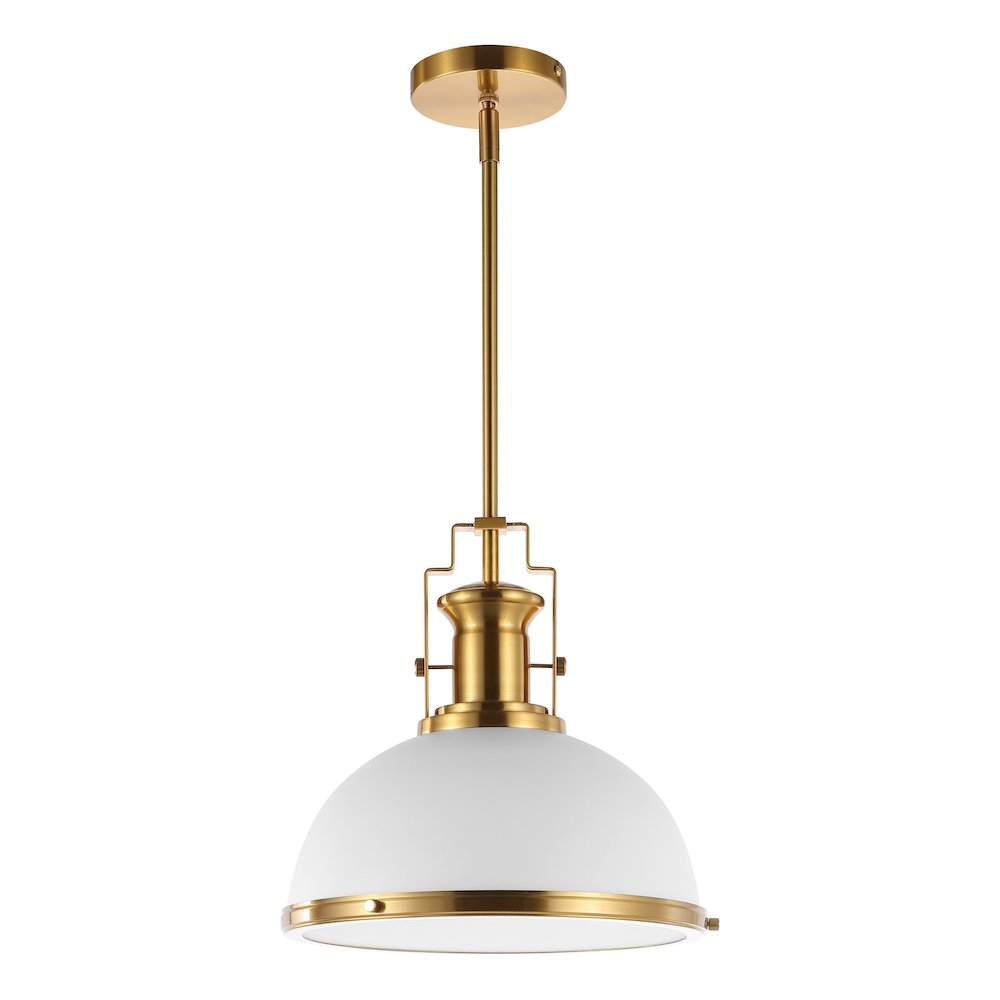 Homer Modern Industrial Iron Led Dome Pendant. Picture 1