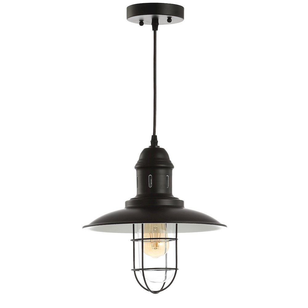 Deere Adjustable Iron/Glass Cage Light Led Pendant. Picture 2