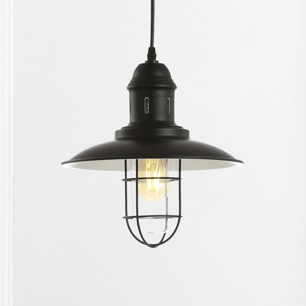 Deere Adjustable Iron/Glass Cage Light Led Pendant. Picture 5