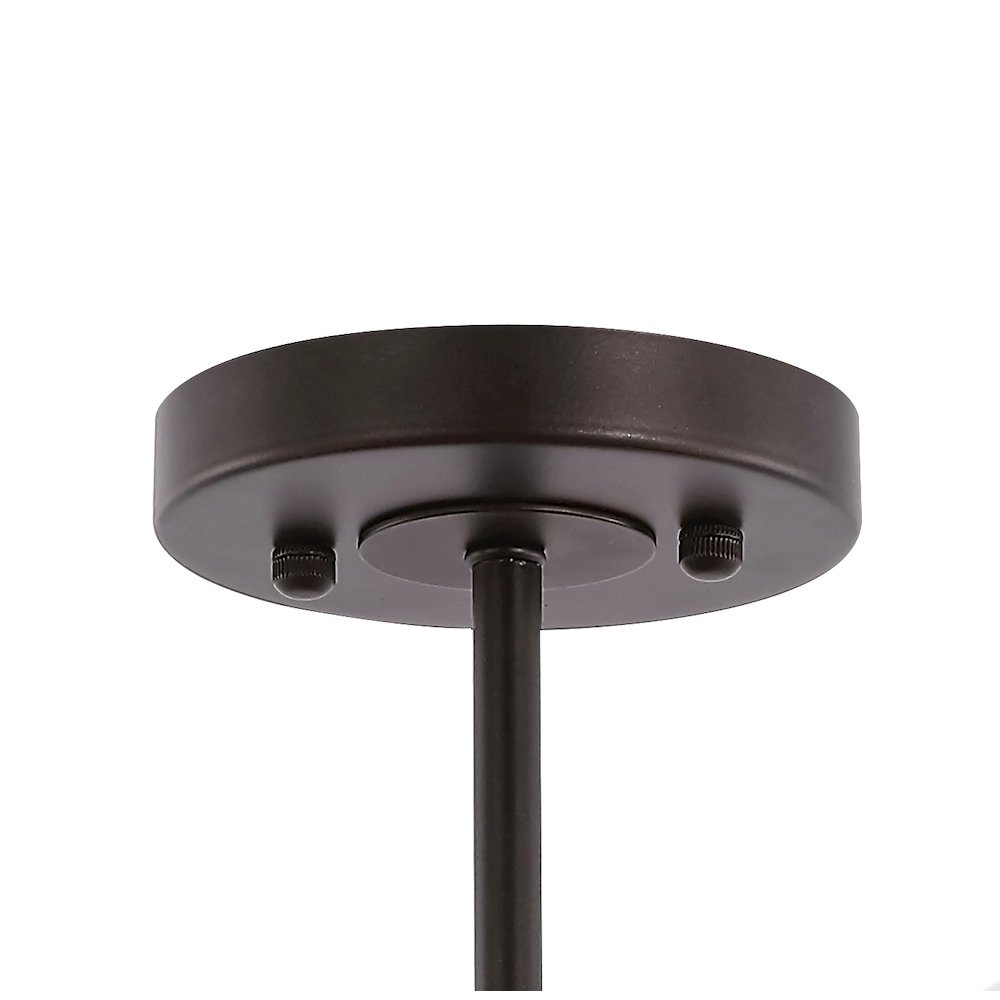 Jaymes Farmhouse Industrial Iron Cylinder Led Semi Flush Mount. Picture 3