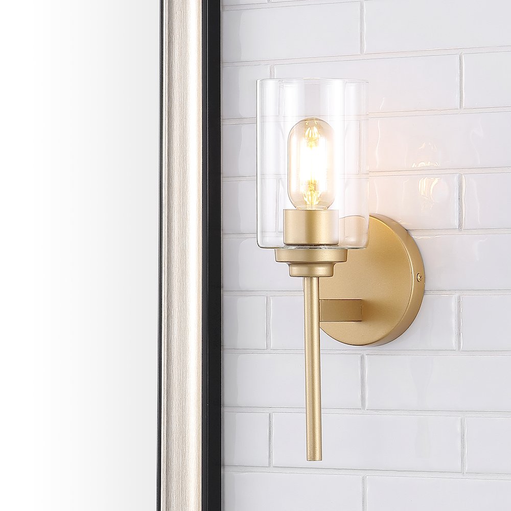 Juno Farmhouse Industrial Iron Cylinder Led Sconce. Picture 6