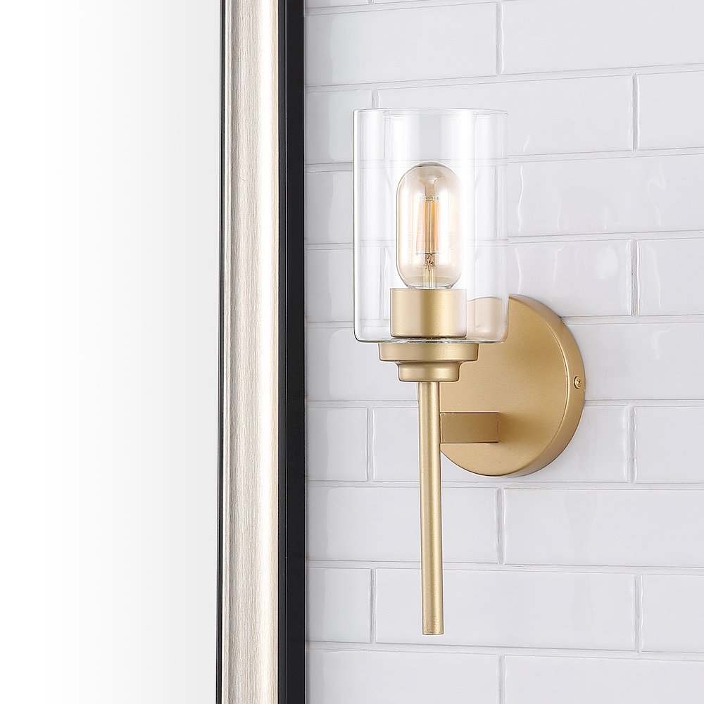 Juno Farmhouse Industrial Iron Cylinder Led Sconce. Picture 4