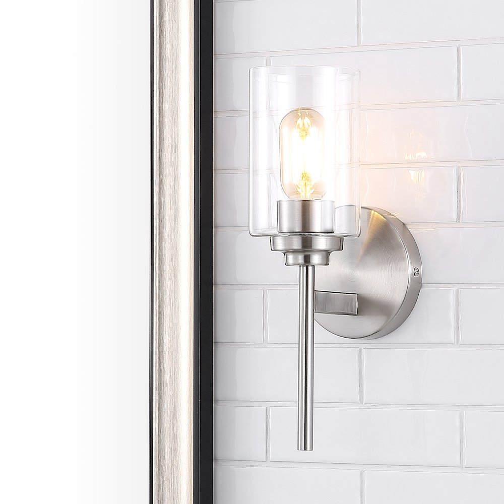 Juno Farmhouse Industrial Iron Cylinder Led Sconce. Picture 6