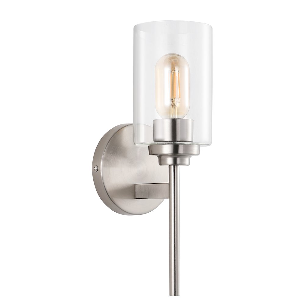 Juno Farmhouse Industrial Iron Cylinder Led Sconce. Picture 1
