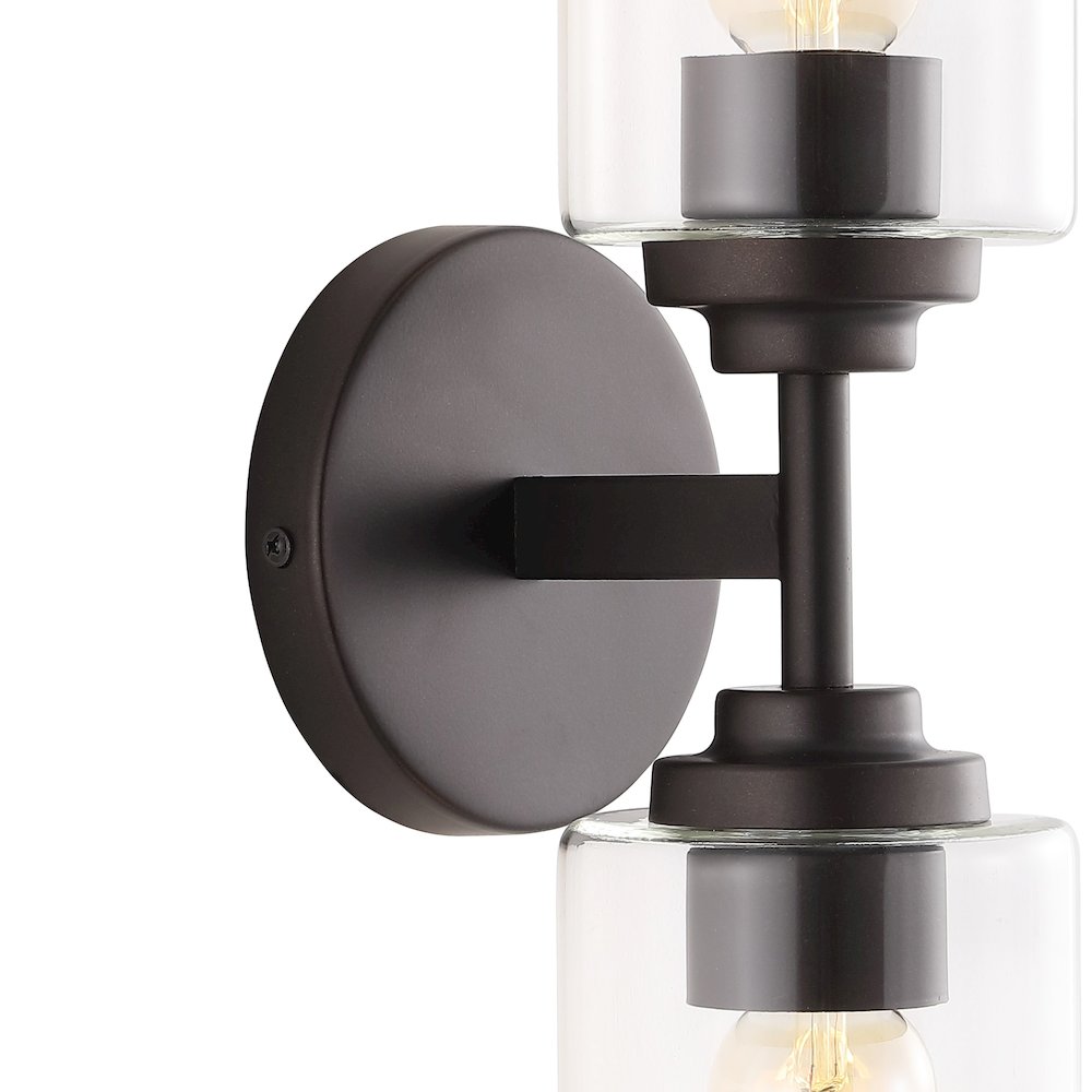 Juno Farmhouse Industrial Iron Cylinder Led Sconce. Picture 4