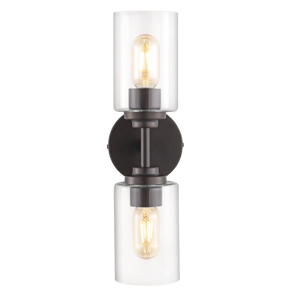 Juno Farmhouse Industrial Iron Cylinder Led Sconce. Picture 1