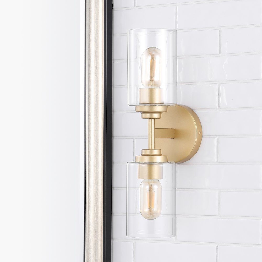 Juno Farmhouse Industrial Iron Cylinder Led Sconce. Picture 8