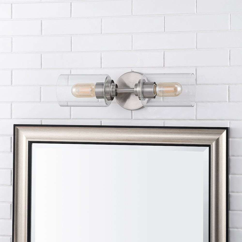 Juno Farmhouse Industrial Iron Cylinder Led Sconce. Picture 7