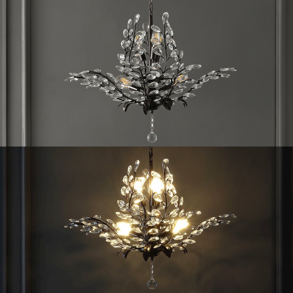Diantha Light Contemporary Bohemian Iron/Acrylic Led Pendant. Picture 10