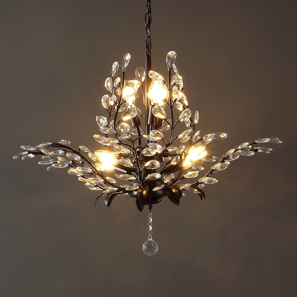 Diantha Light Contemporary Bohemian Iron/Acrylic Led Pendant. Picture 7