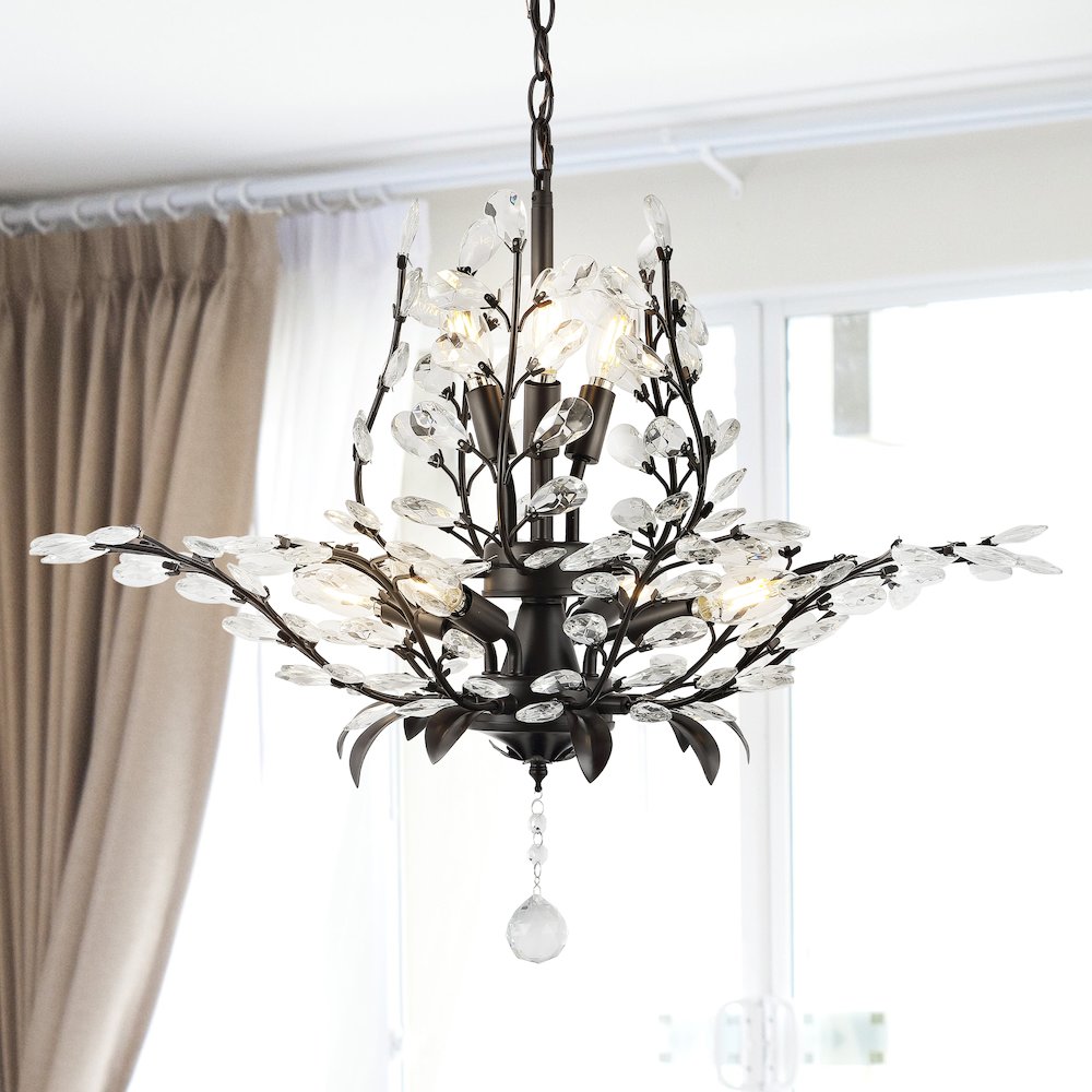 Diantha Light Contemporary Bohemian Iron/Acrylic Led Pendant. Picture 8