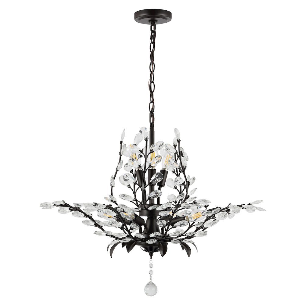 Diantha Light Contemporary Bohemian Iron/Acrylic Led Pendant. Picture 1