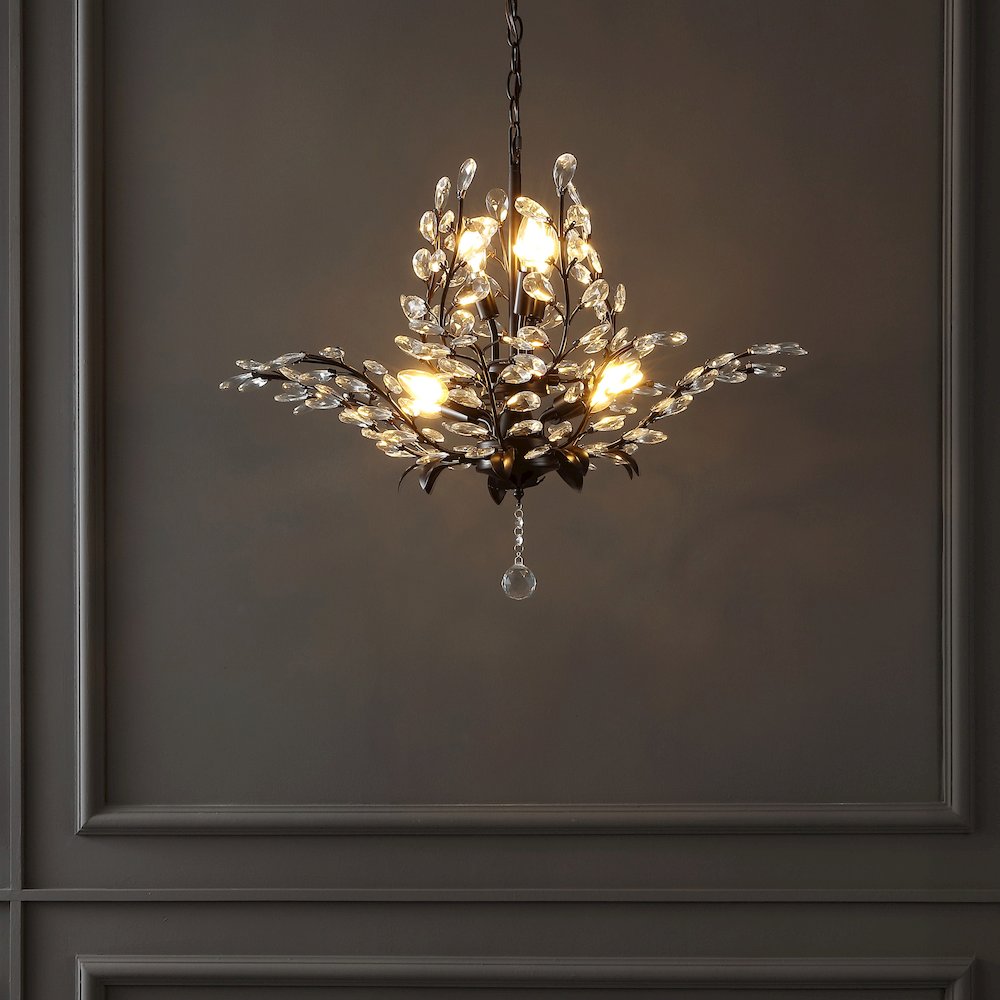Diantha Light Contemporary Bohemian Iron/Acrylic Led Pendant. Picture 4