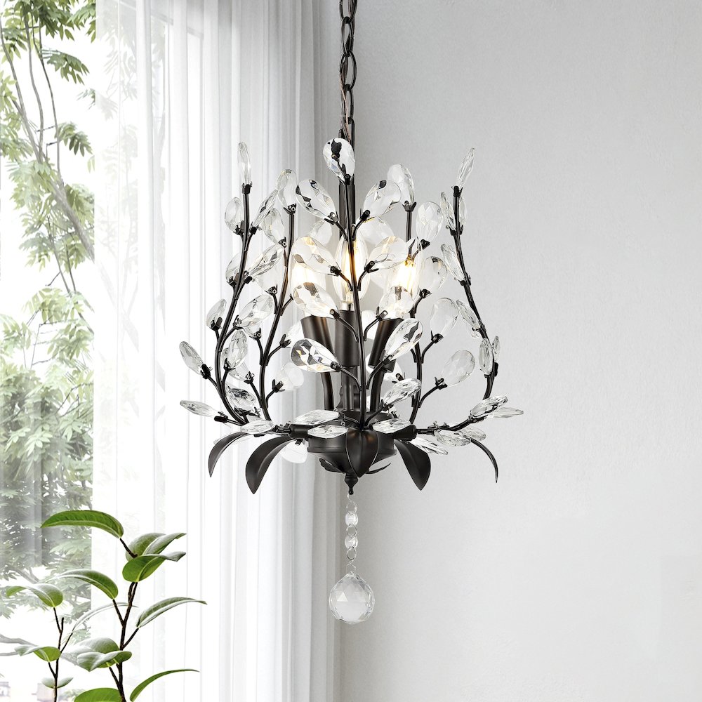 Diantha Light Contemporary Bohemian Iron/Acrylic Led Pendant. Picture 11