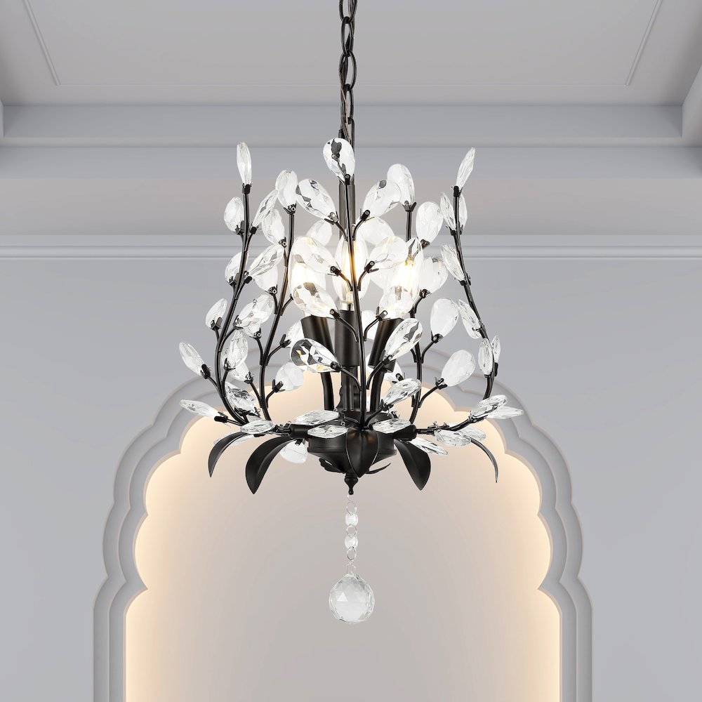 Diantha Light Contemporary Bohemian Iron/Acrylic Led Pendant. Picture 12